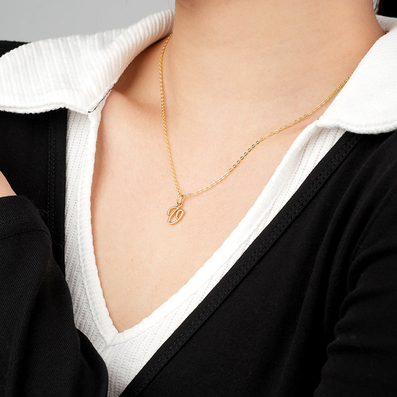 925 Sterling Silver Letter Pendant