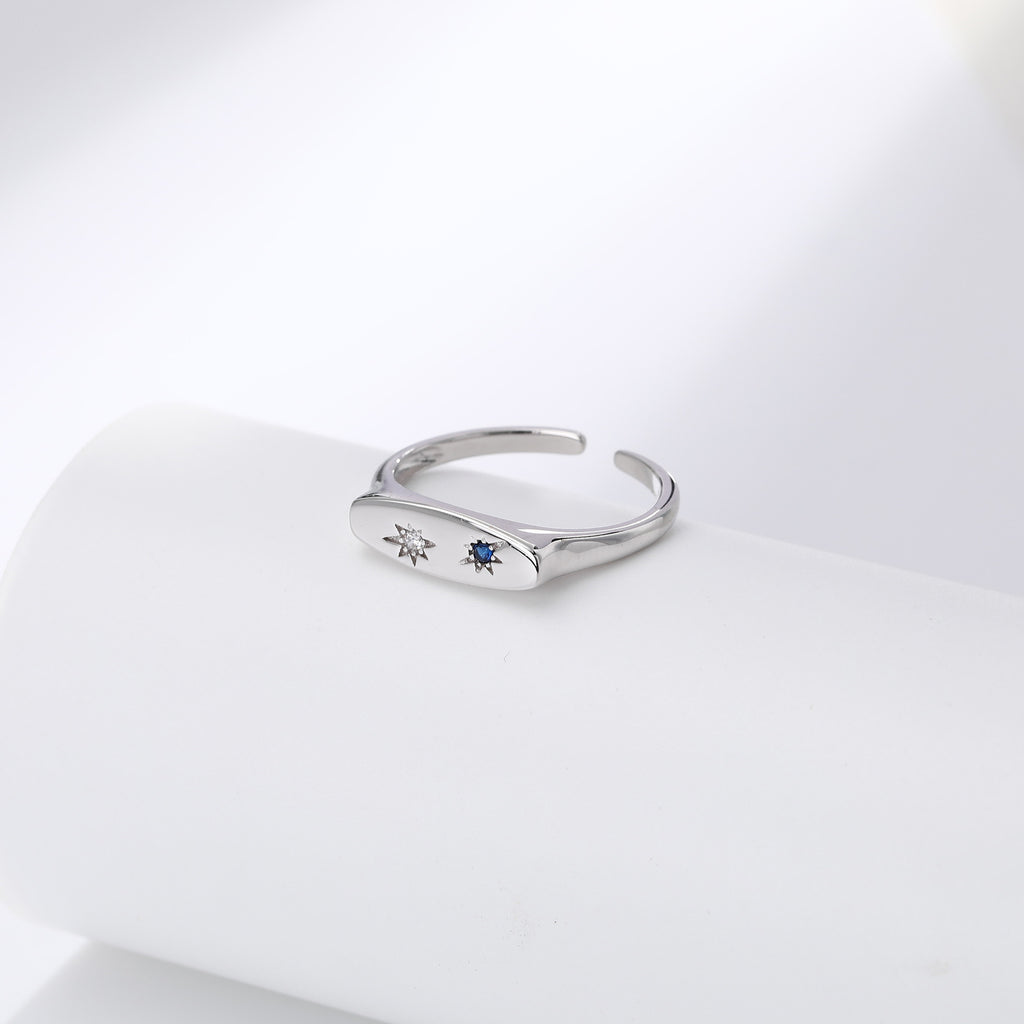 Popular S925 sterling silver rings in Europe and America, featuring niche designs