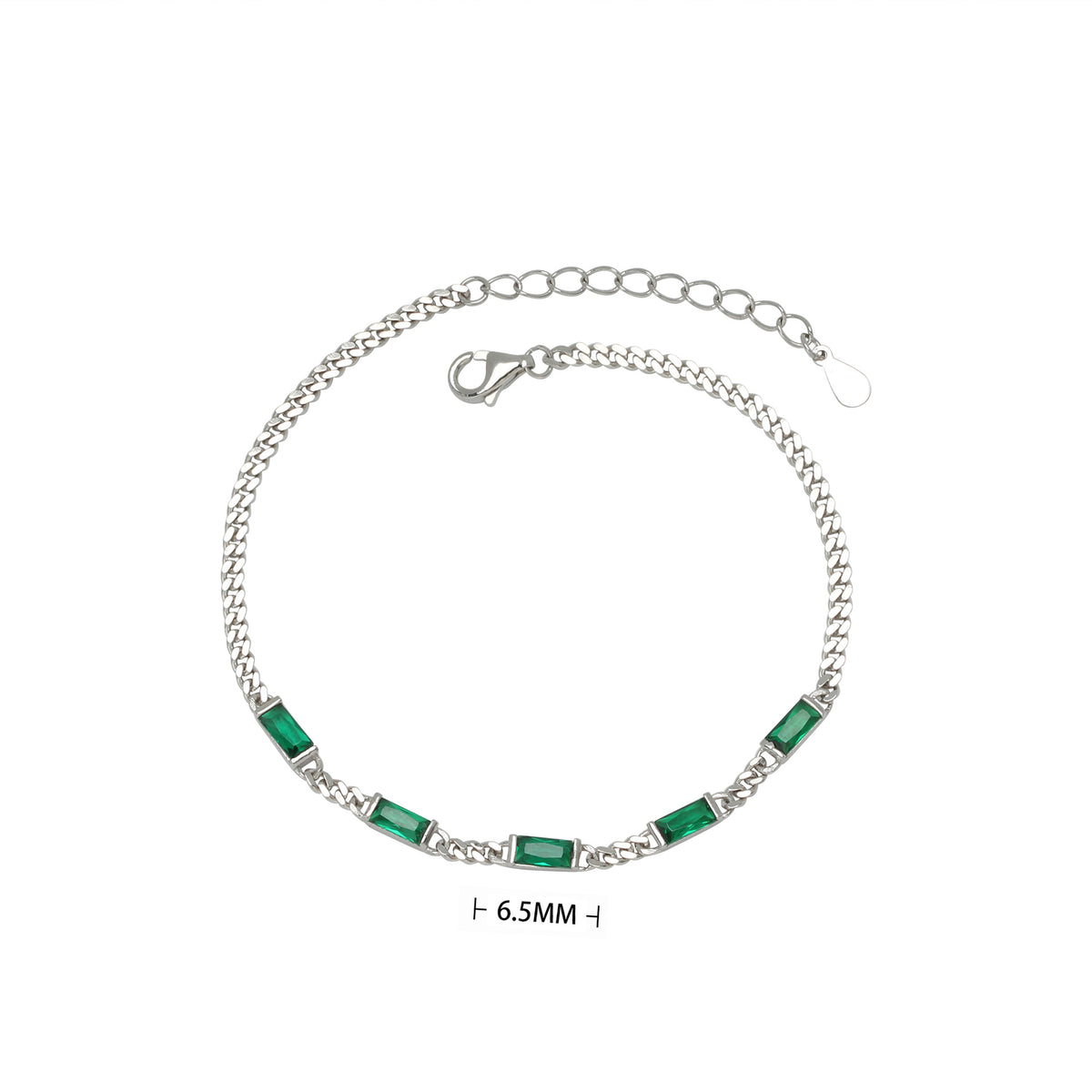 S925 Sterling Silver Cubic Zirconia Bracelet