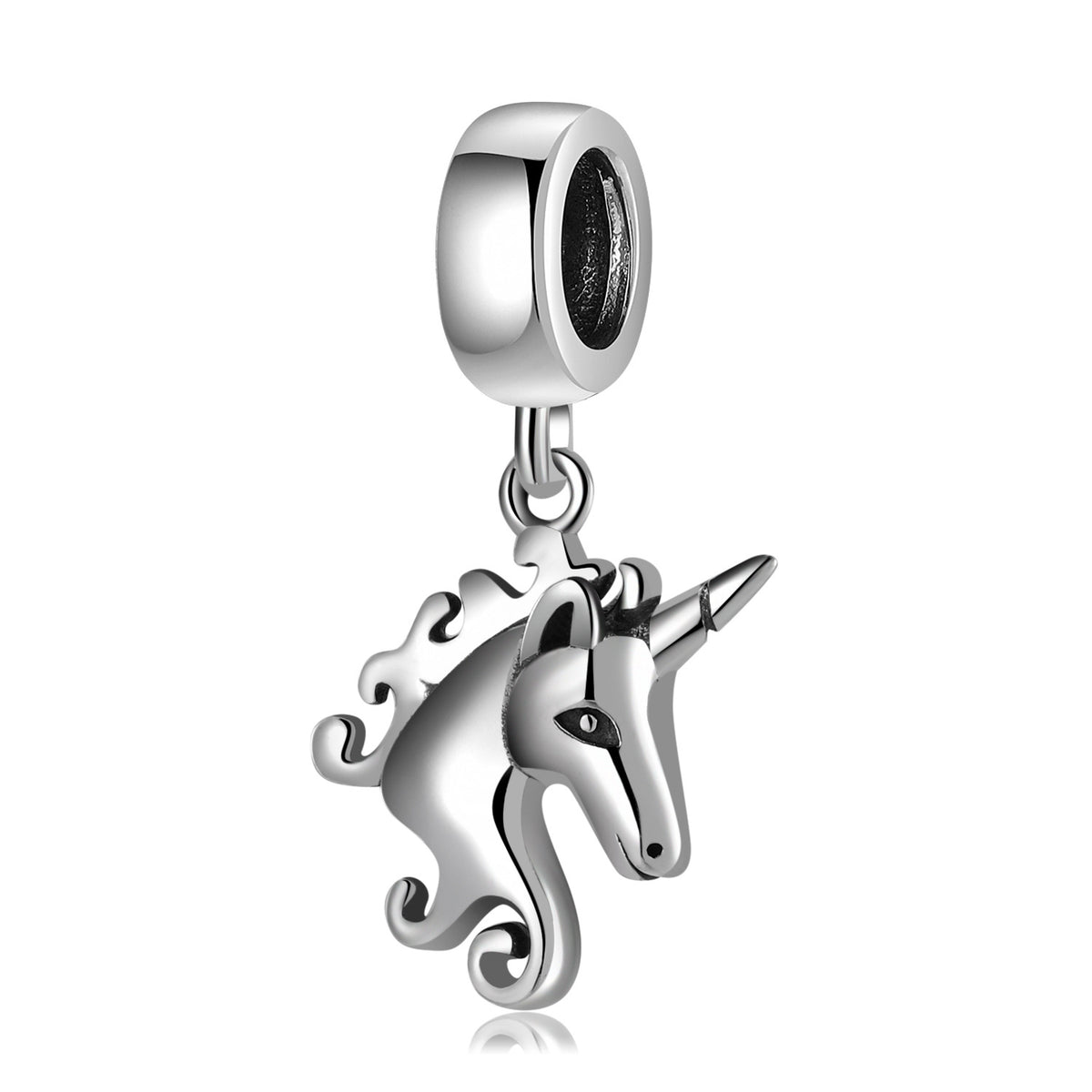 S925 Sterling Silver Unicorn Pendant