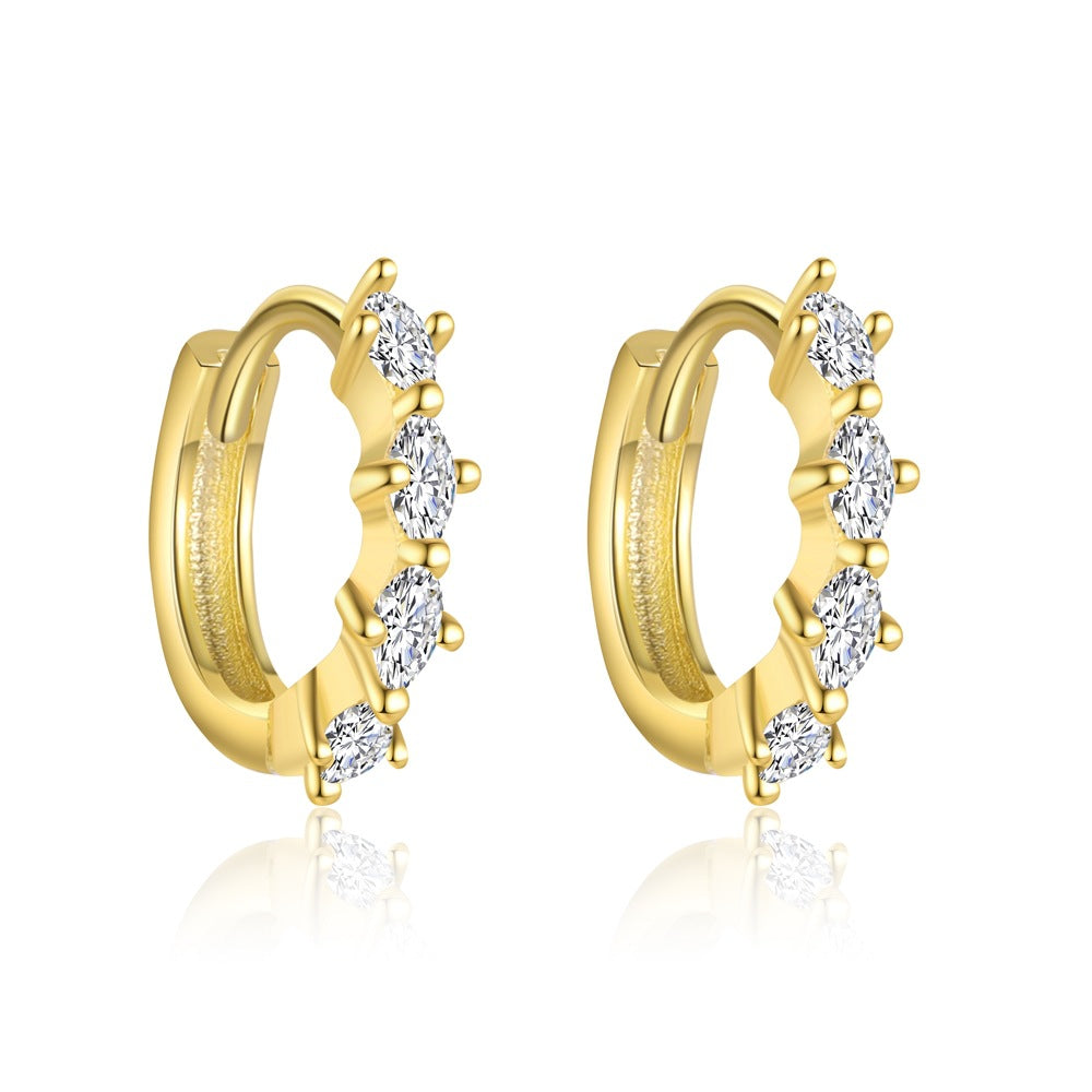 S925 Sterling Silver Earrings with Zirconia