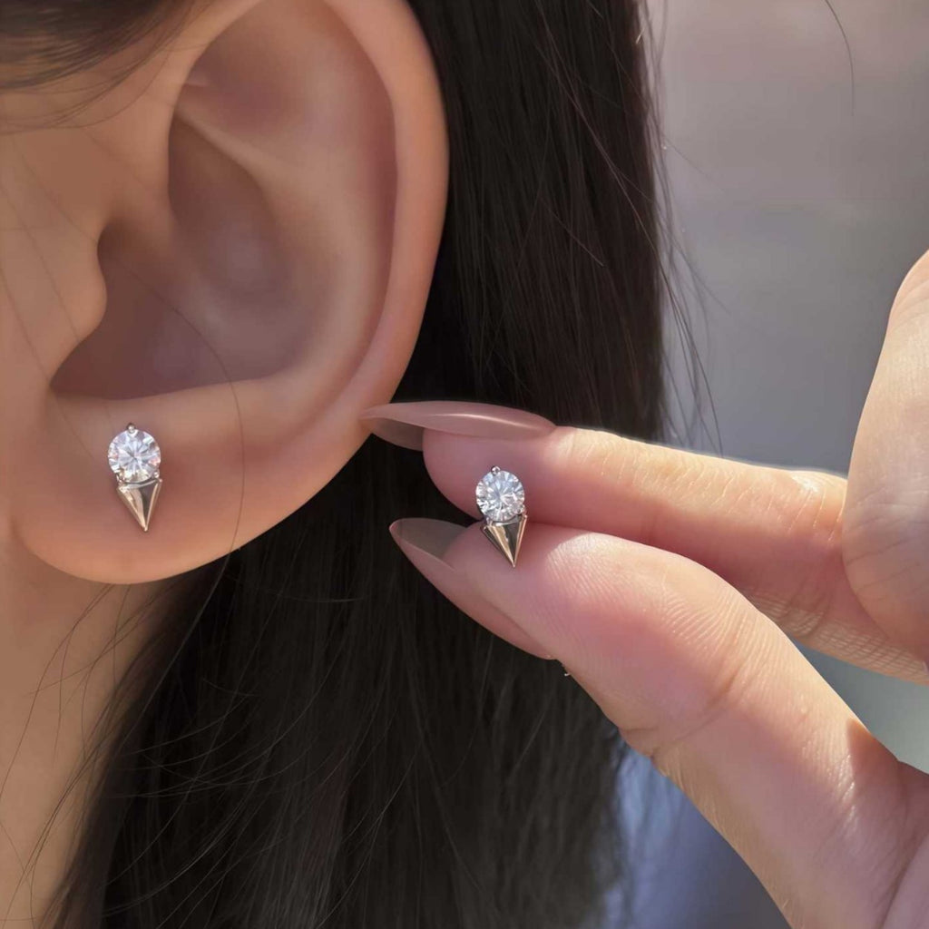 S925 Sterling Silver Moissanite Earrings