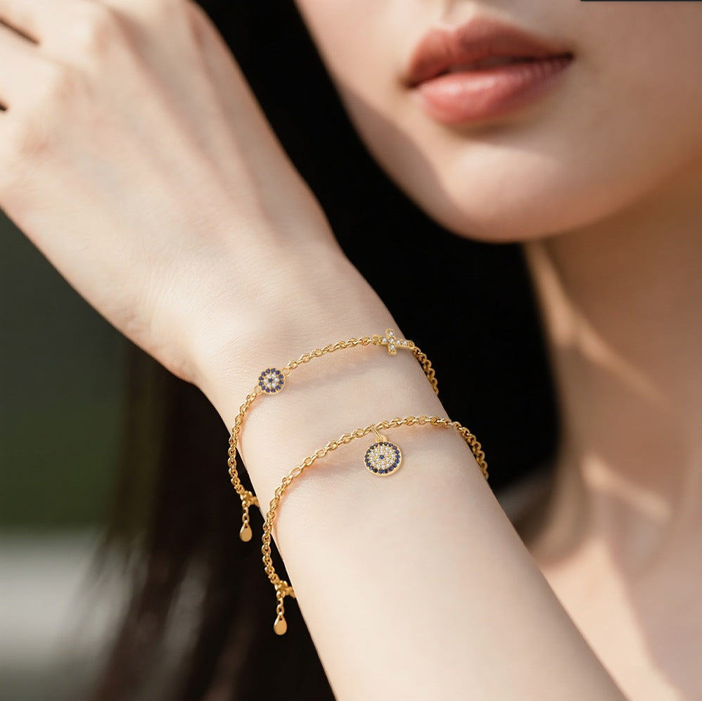 S925 Sterling Silver and Zircon Bracelet