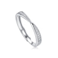 S925 Silver Moissanite Adjustable Möbius Couple's Ring