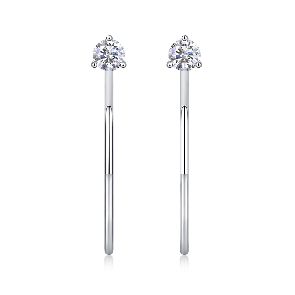 S925 Silver "Graceful Afternoon" Moissanite Earrings