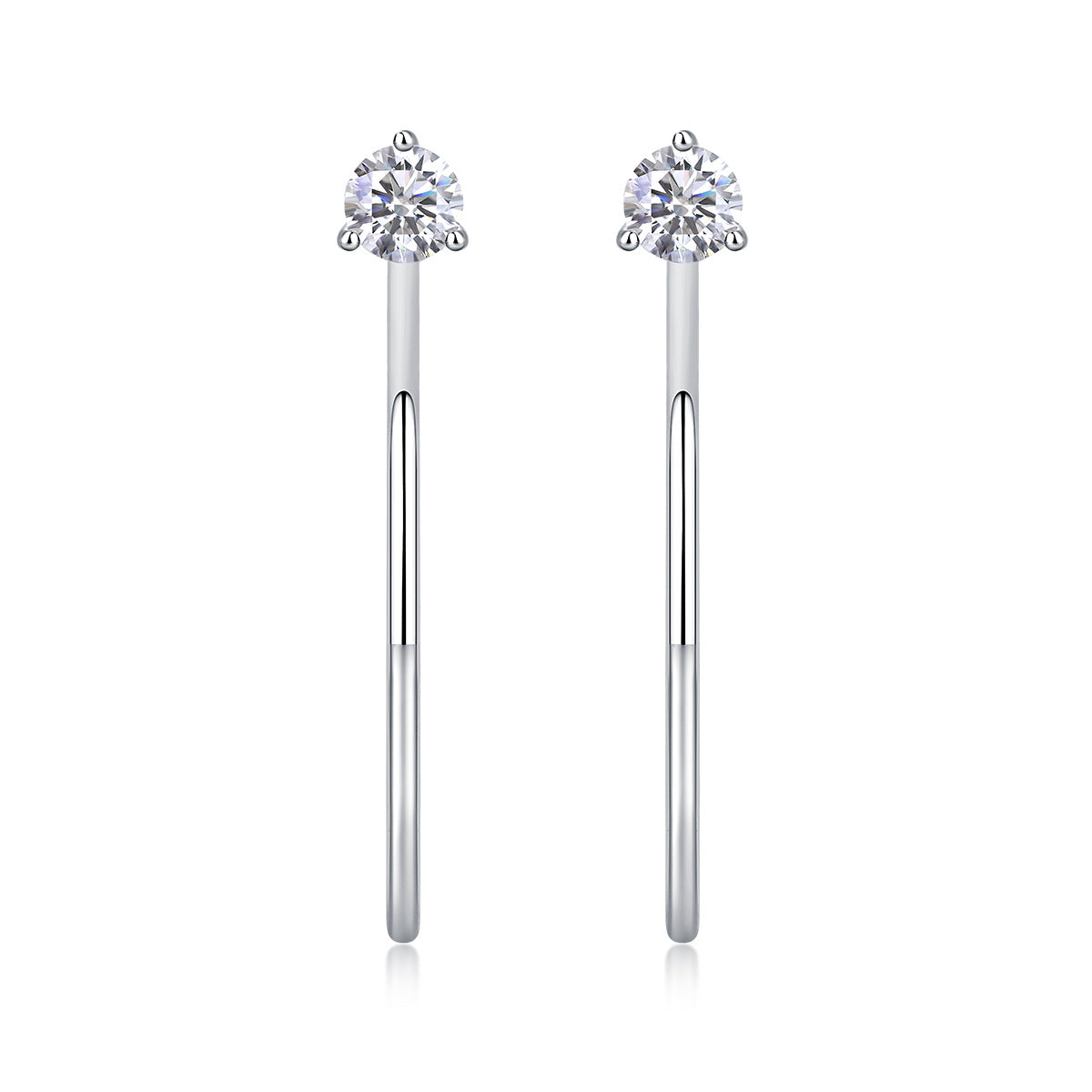 S925 Silver "Graceful Afternoon" Moissanite Earrings