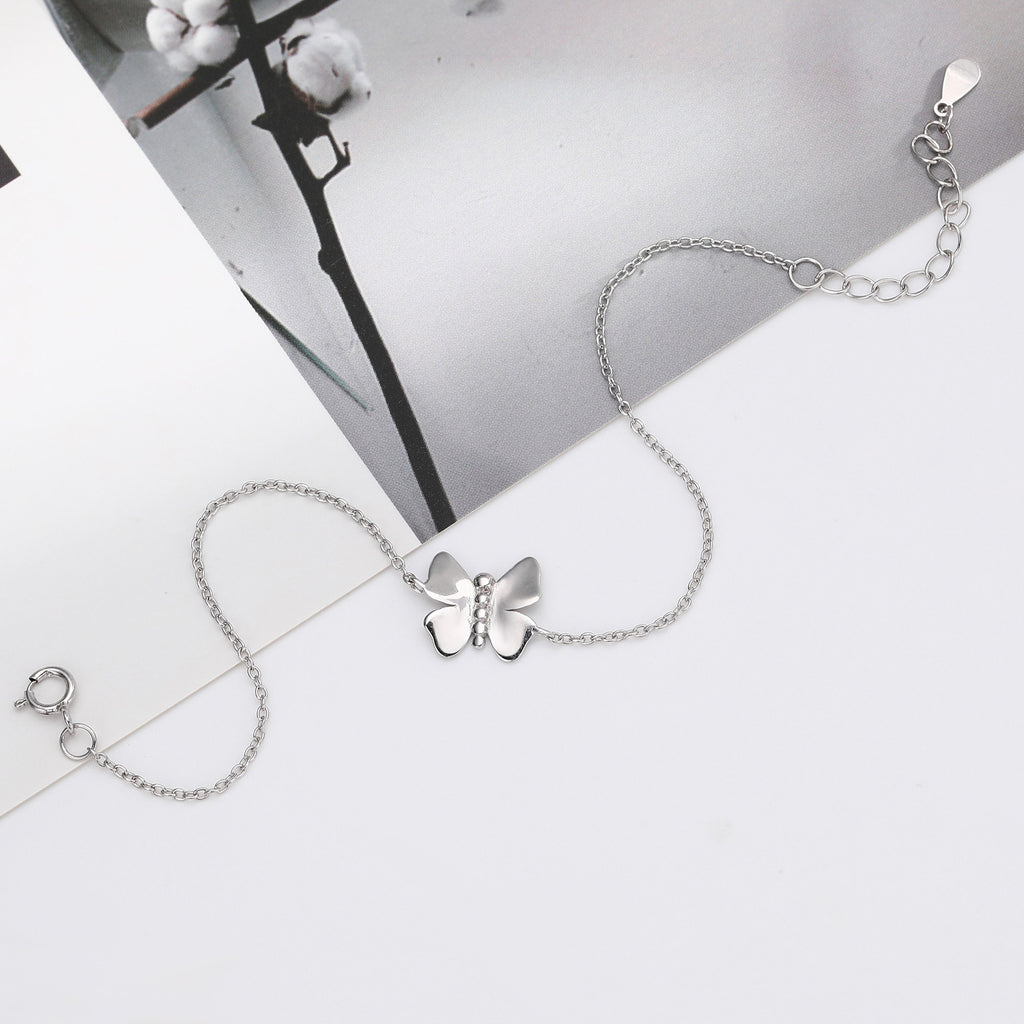 S925 Sterling Silver Butterfly Bracelet