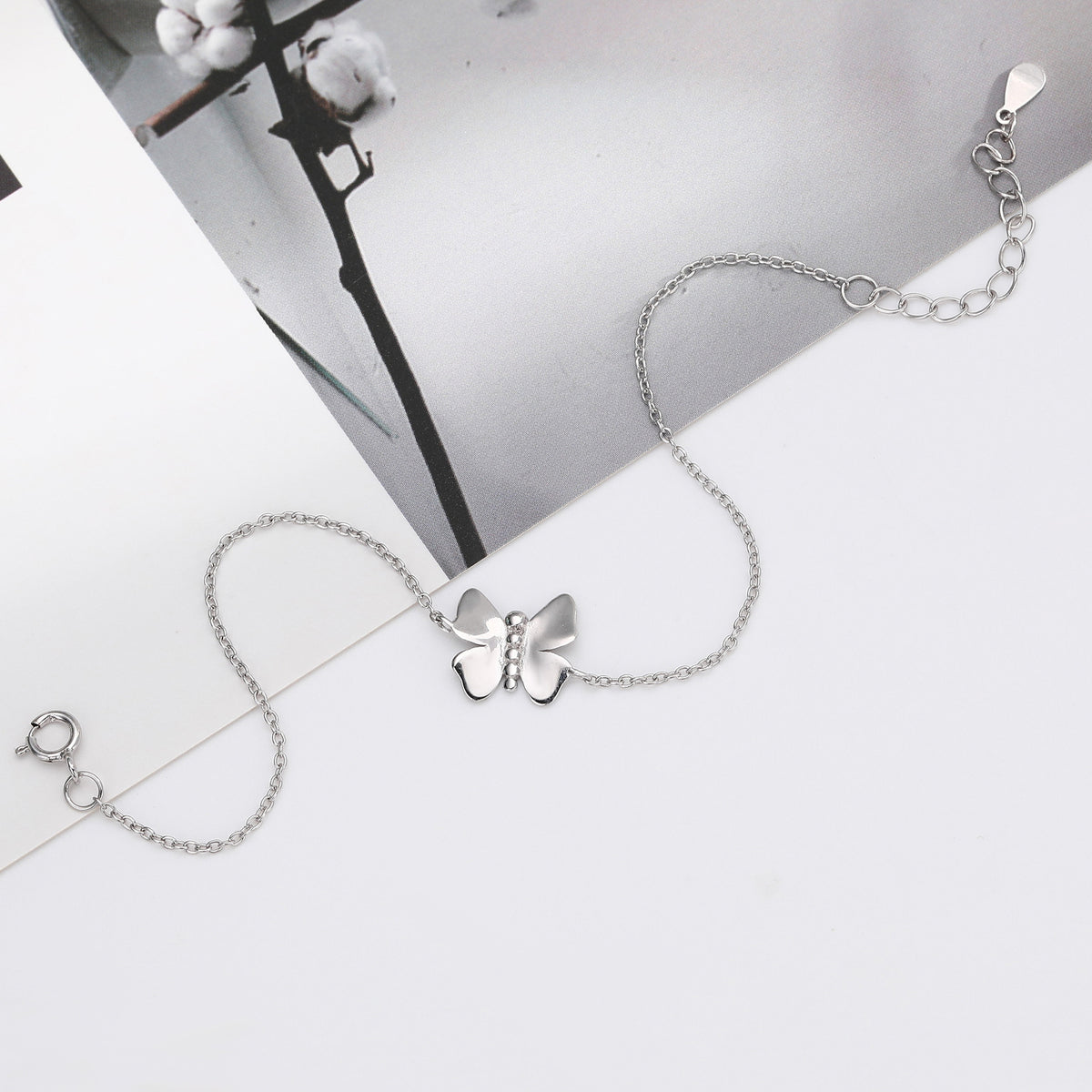 S925 Sterling Silver Butterfly Bracelet