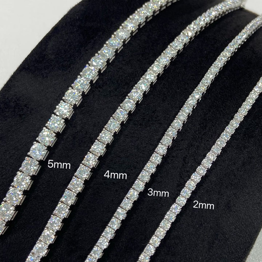 S925 Sterling Silver Moissanite Tennis Bracelet