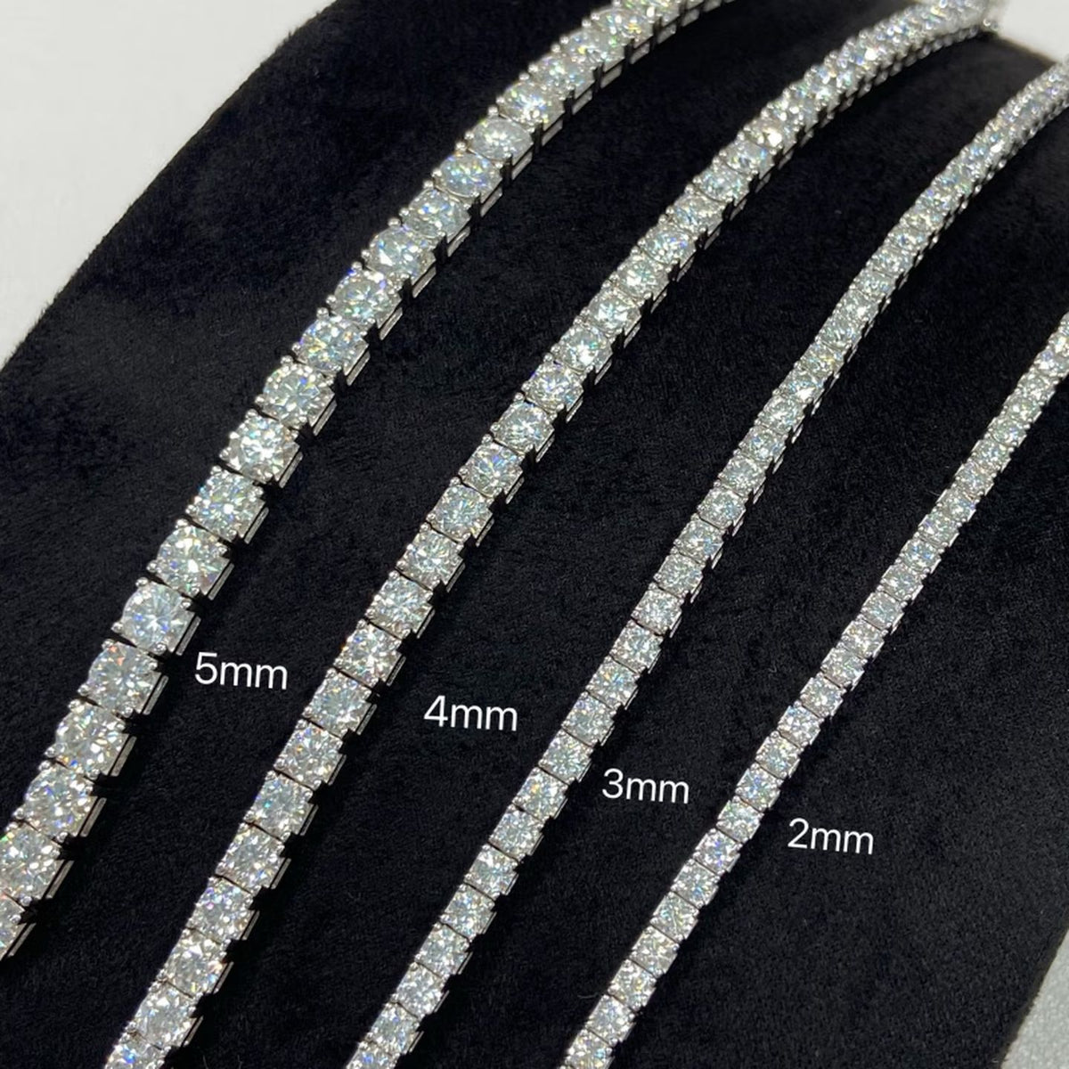 S925 Sterling Silver Moissanite Tennis Bracelet
