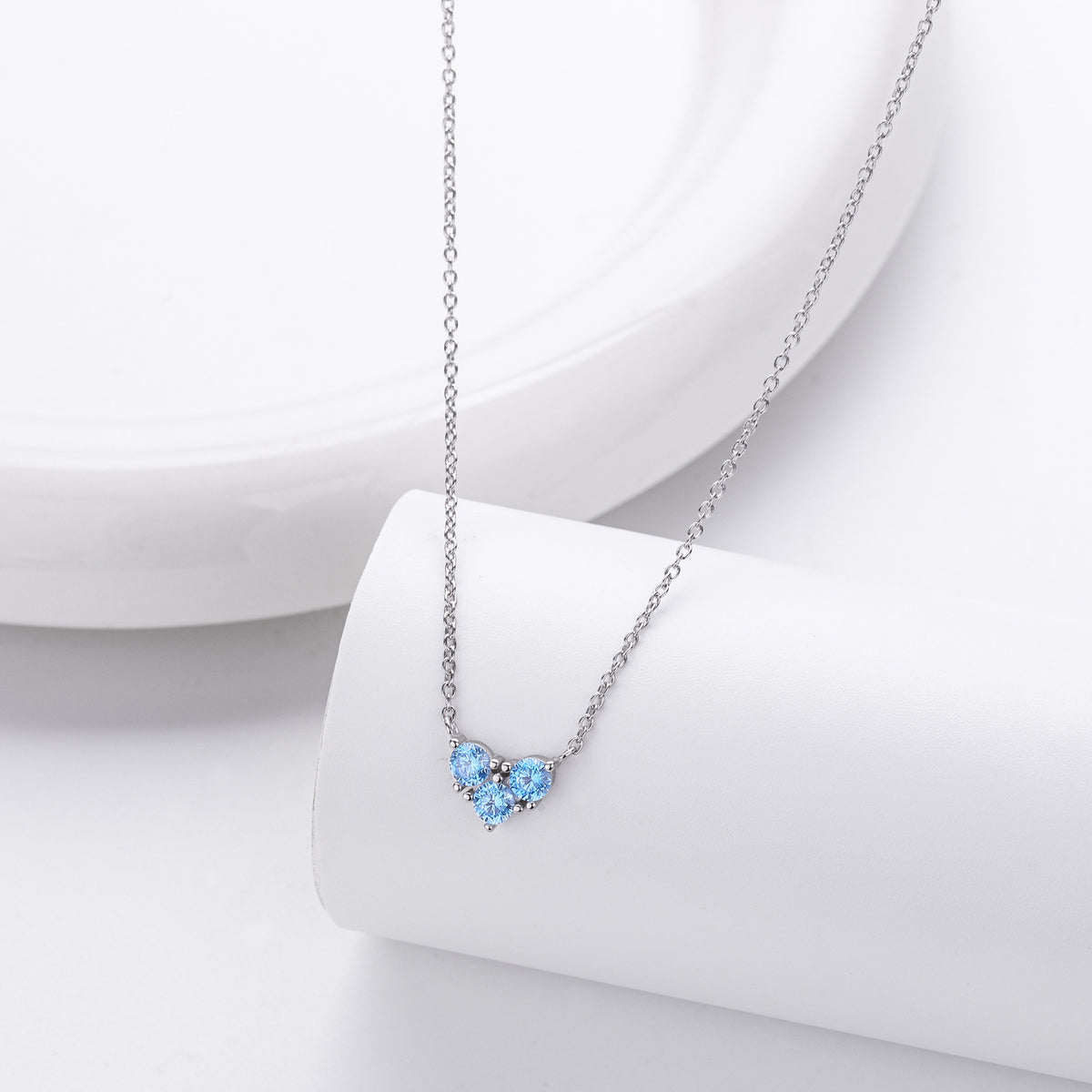 S925 Sterling Silver Niche Design Zirconia Necklace