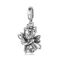 S925 Sterling Silver Fairy Bear Pendant