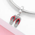 S925 Sterling Silver Flip Flop Pendant