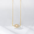 S925 Sterling Silver Devil's Eye Opal Zircon Inlaid Necklace