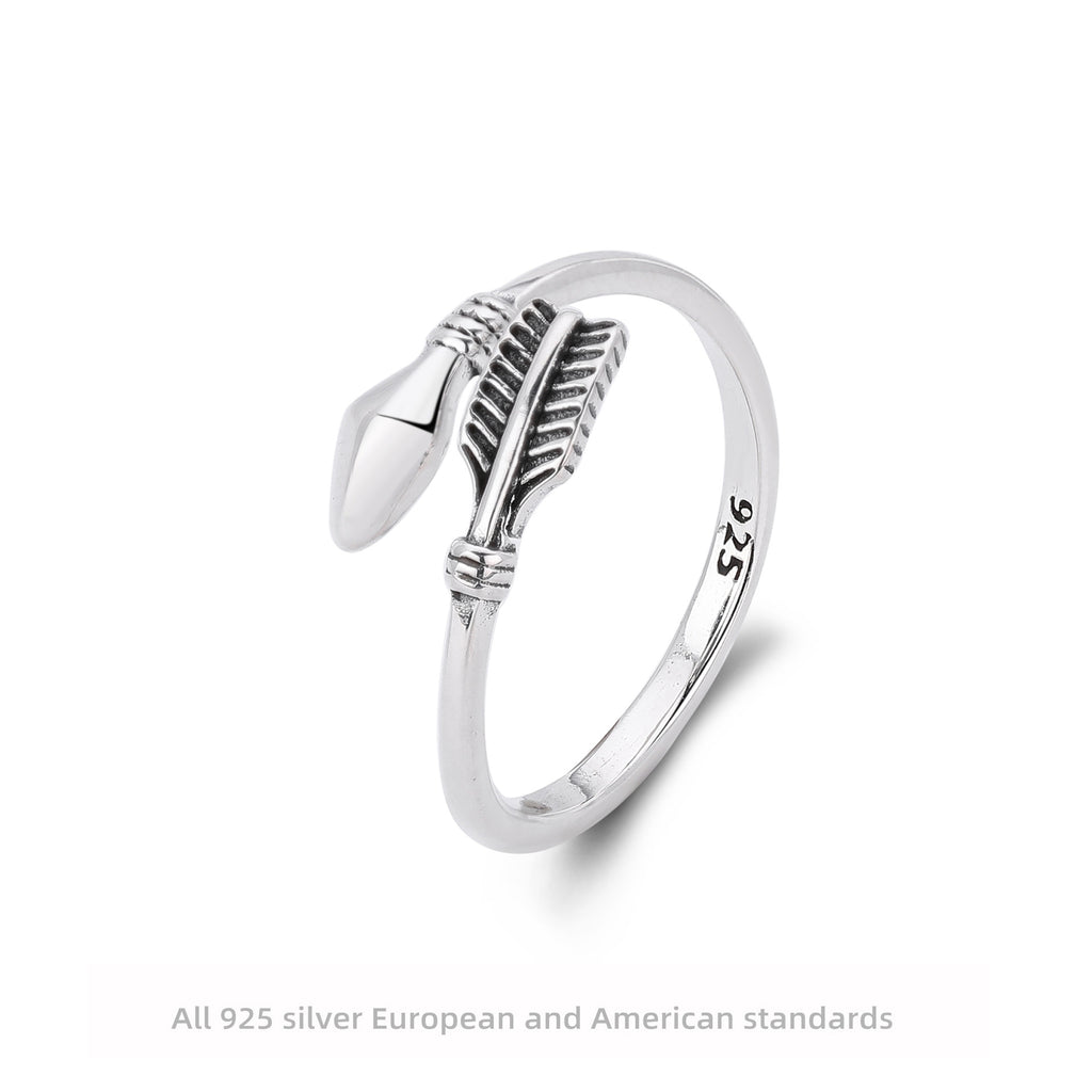 S925 Sterling Silver Sexy Minimalist Ring with Adjustable Opening