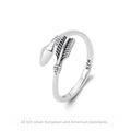 S925 Sterling Silver Sexy Minimalist Ring with Adjustable Opening