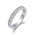 S925 Sterling Silver Moissanite Solid-Band Ring