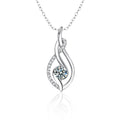 S925 Sterling Silver Twist Moissanite Necklace