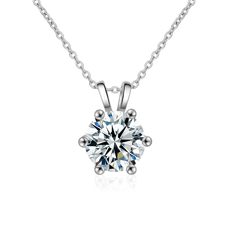 S925 Sterling Silver Classic Six-Claw Necklace