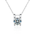 S925 Sterling Silver Moissanite Bull Head Necklace
