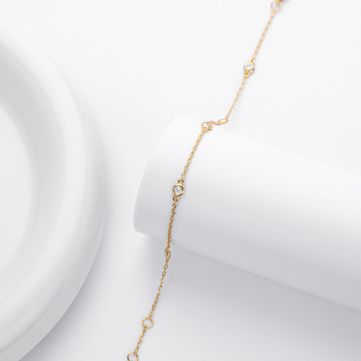 S925 Sterling Silver and Zircon Bracelet