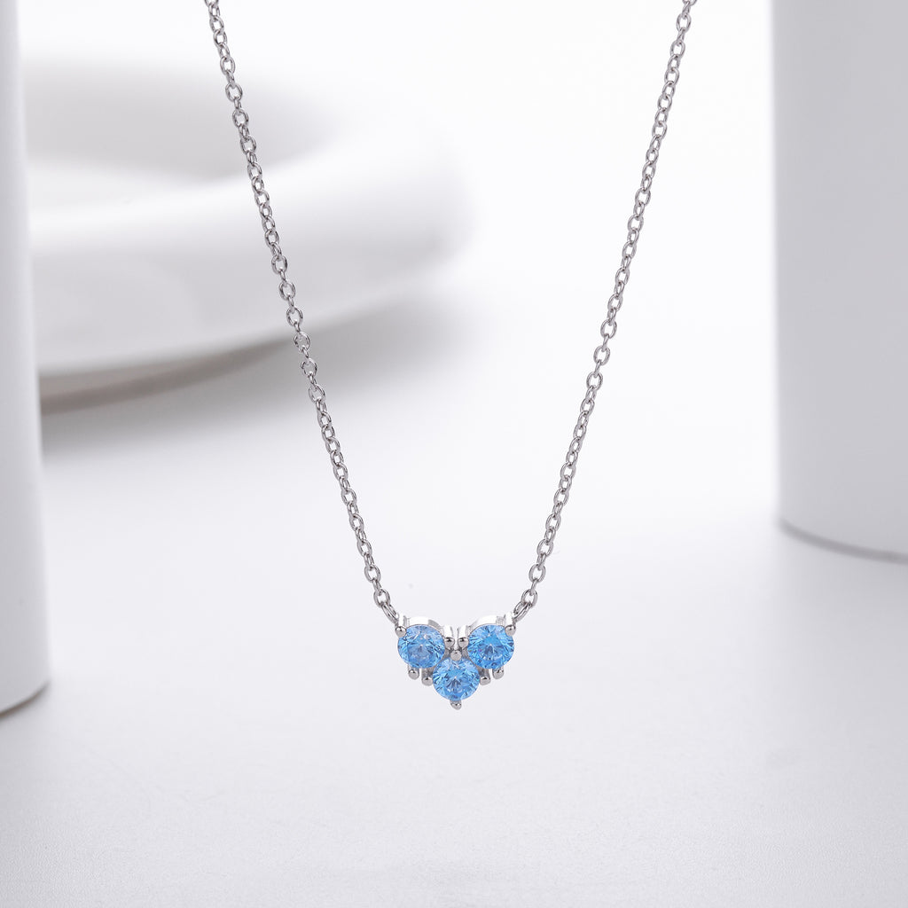 S925 Sterling Silver Niche Design Zirconia Necklace
