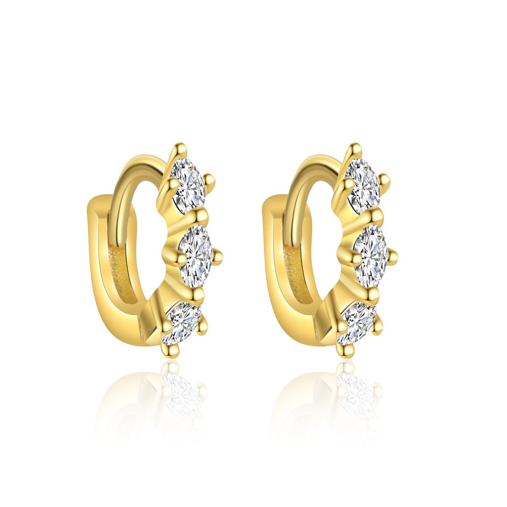 S925 Sterling Silver Earrings with Zirconia