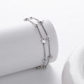 S925 Sterling Silver Double-Layer Bracelet with Small Stars