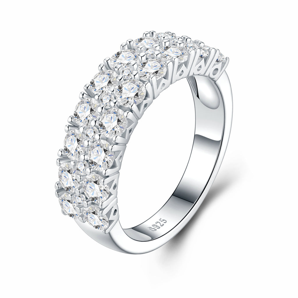 S925 Silver Moissanite Ring