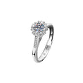 S925 Sterling Silver Moissanite A Lifetime of Love Couple Rings