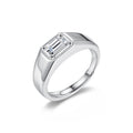 S925 Sterling Silver Moissanite Simple Ring