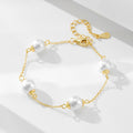 S925 Sterling Silver Pearl Beaded Bracelet