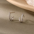 925 Sterling Silver and Zirconia Earrings
