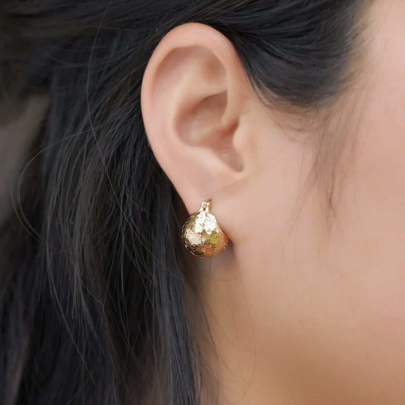 S925 Sterling Silver Gold-Plated Ice Shard Earrings