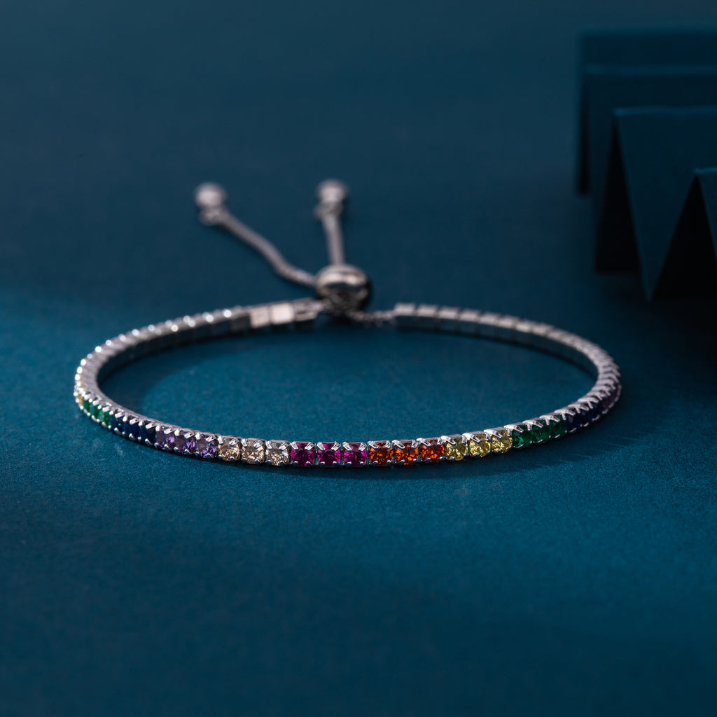 S925 Colorful Zircon Bracelet