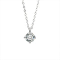 S925 Sterling Silver Moissanite Classic Four-Claw Necklace