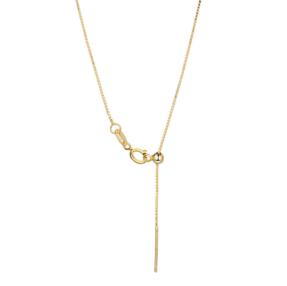 S925 Sterling Silver Adjustable Plain Chain (Suitable for DIY)