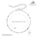S925 Sterling Silver Sequin Bracelet