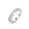 S925 Sterling Silver Moissanite Engagement Ring