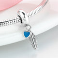 S925 Sterling Silver Feather Pendant
