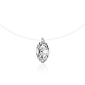 S925 Sterling Silver Moissanite Egg-Shaped Pendant Necklace