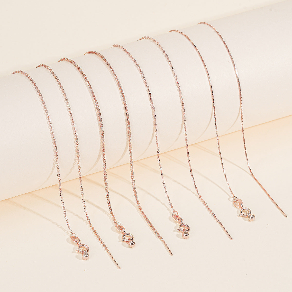 S925 Sterling Silver Adjustable Plain Chain (Suitable for DIY)
