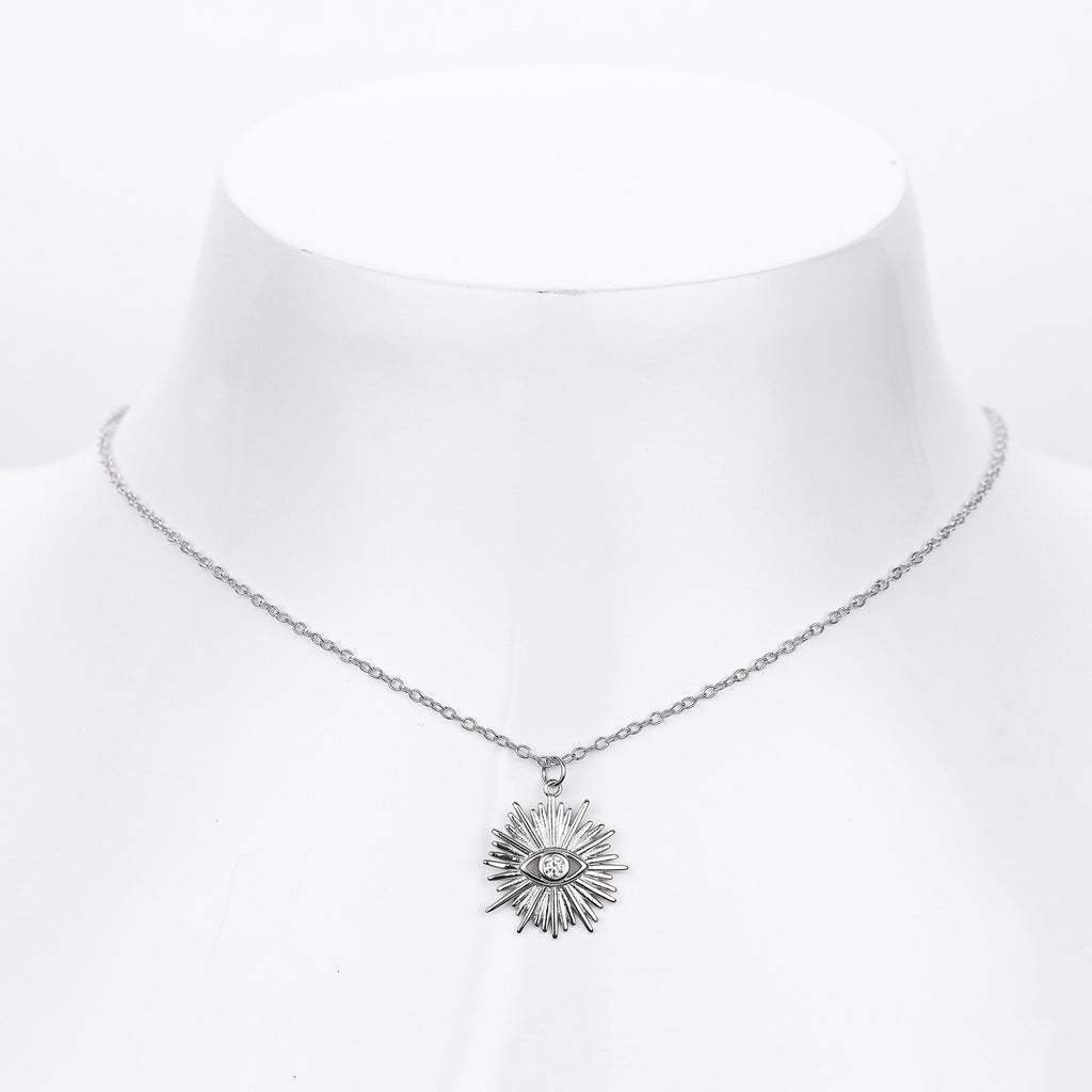 S925 Sterling Silver Fashion Necklace - Evil Eye