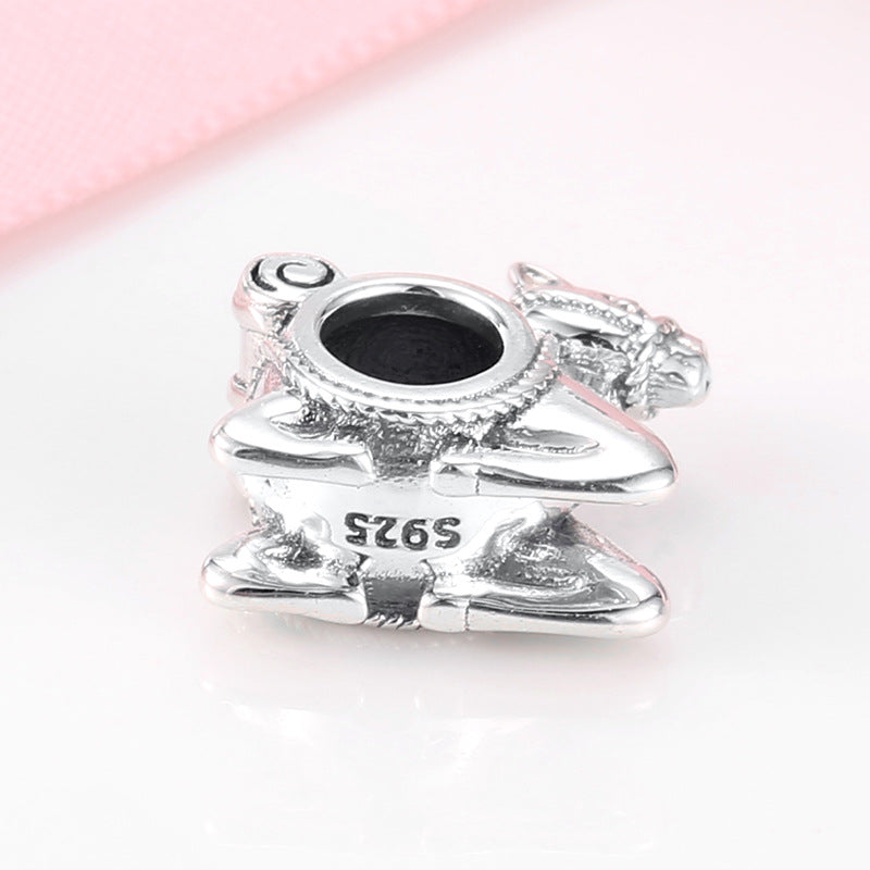 S925 Sterling Silver Camel Bead Pendant