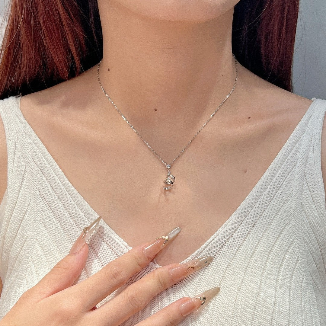 S925 Sterling Silver Sparkling Star "Wishing Tree" Necklace