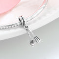 S925 Sterling Silver Spoon and Fork Pendant