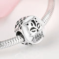 S925 Sterling Silver Cat Beaded Pendant