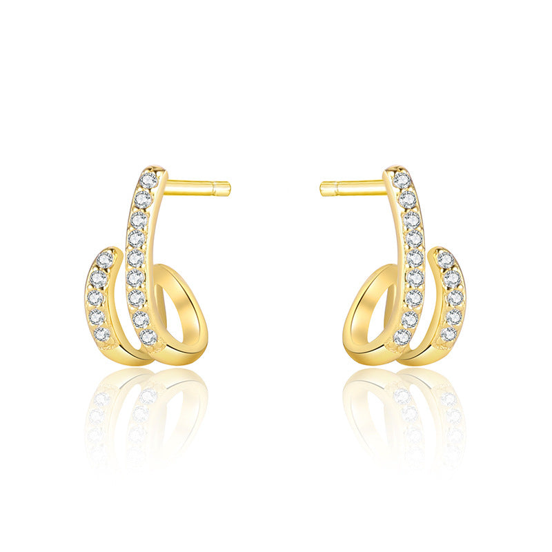 925 Sterling Silver and Zirconia Earrings