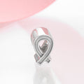 S925 Sterling Silver White Ribbon String Pendant