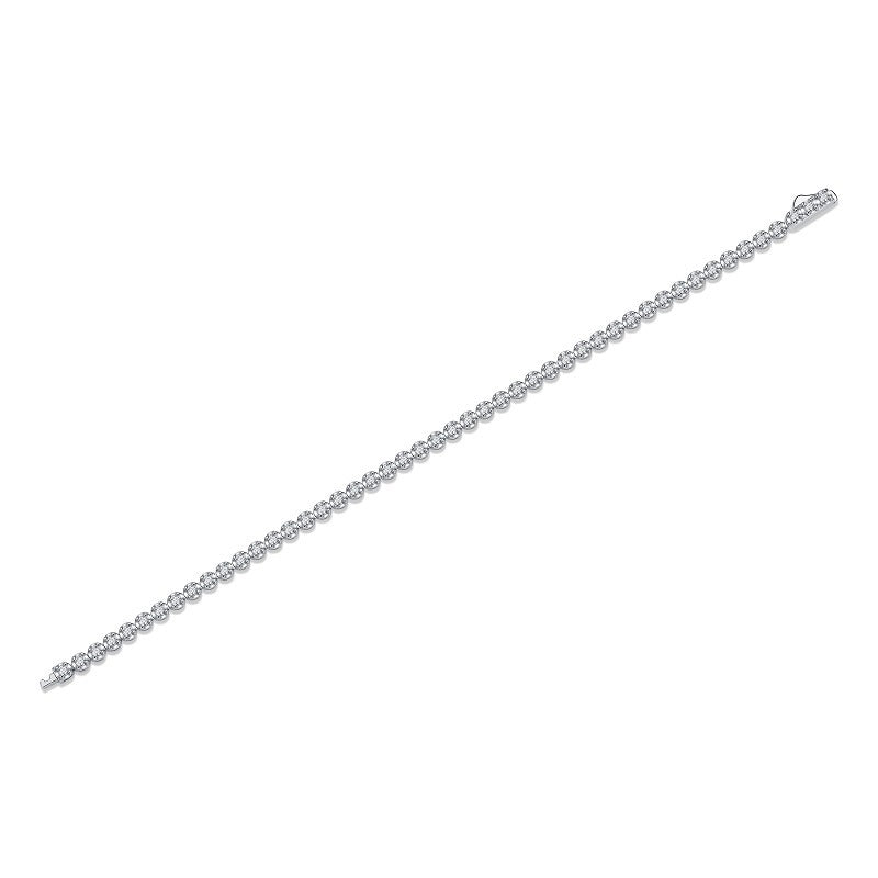S925 Silver Moissanite Christmas Bracelet